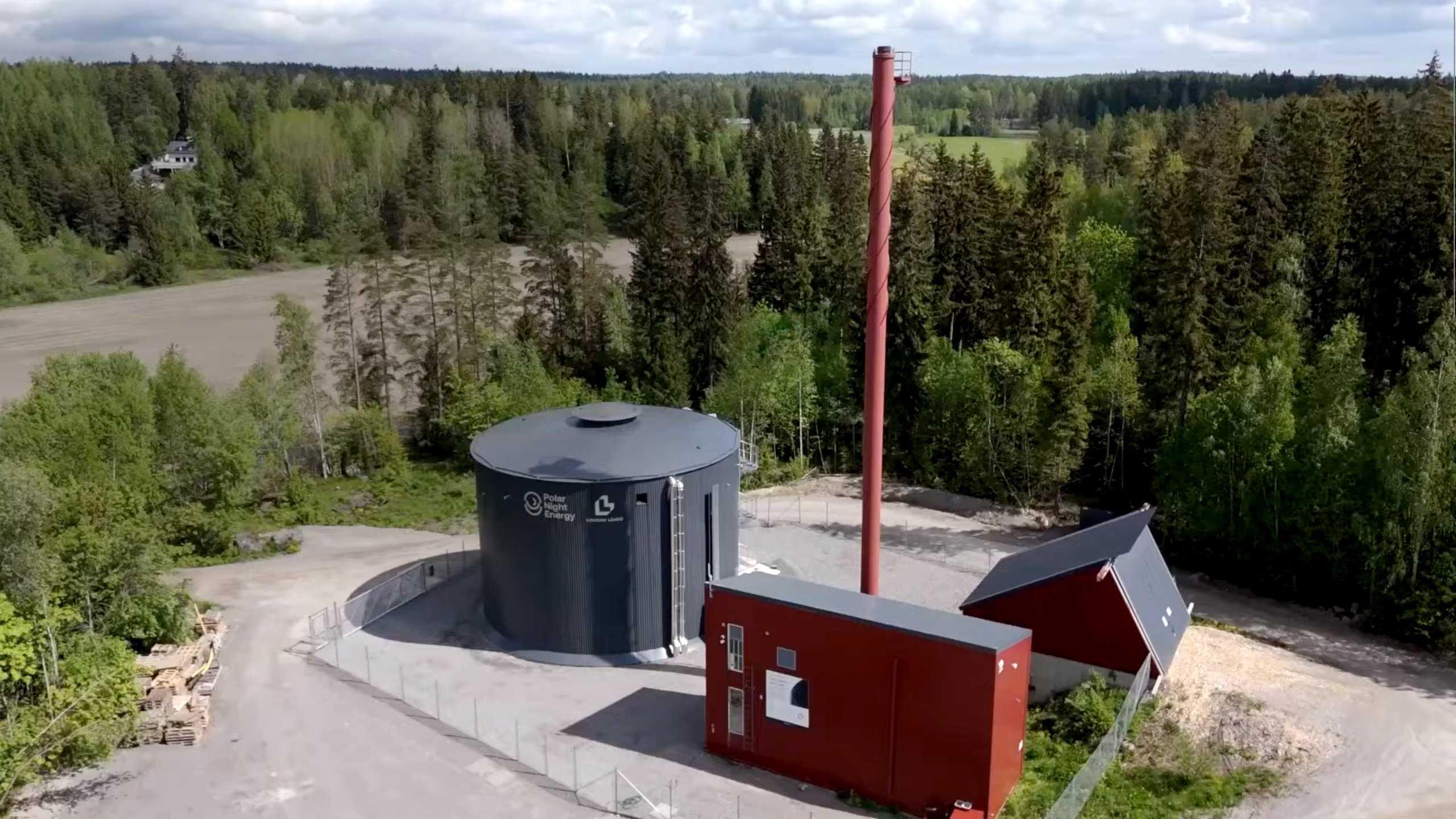 Une grande batterie emploie le sable comme moyen de stockage de chaleur. © Polar Night Energy