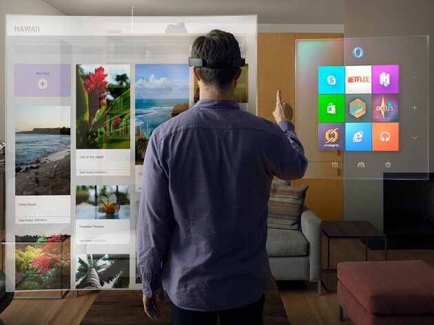Casque HoloLens, Microsoft hologramme