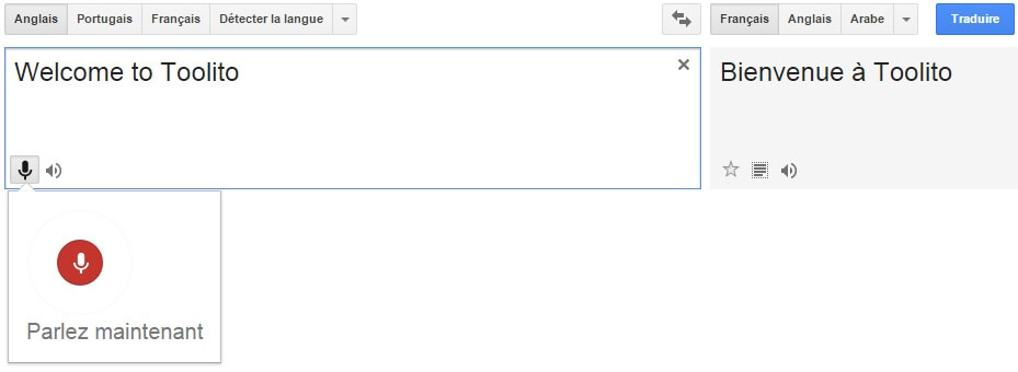 Google Translate mise à jour Toolito