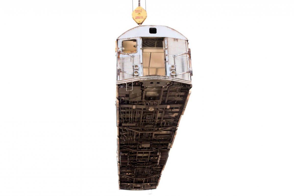 Métro New York jeté dans l'océan