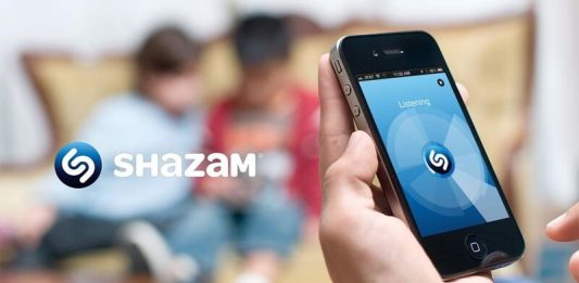Shazam application musique