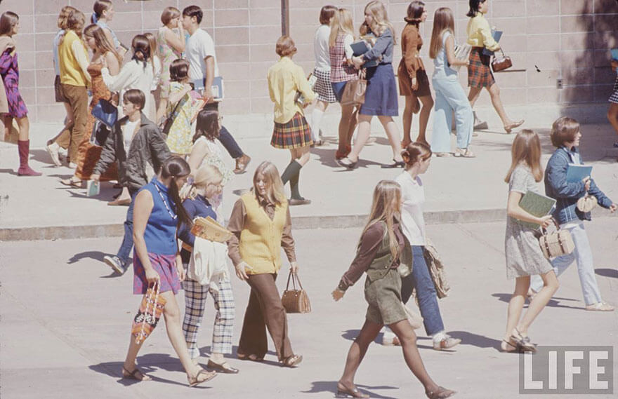 Mode et style des lycéennes aux Etats-Unis en 1969