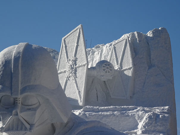 Sculptures sur neige, Star Wars, Sapporo, Japon