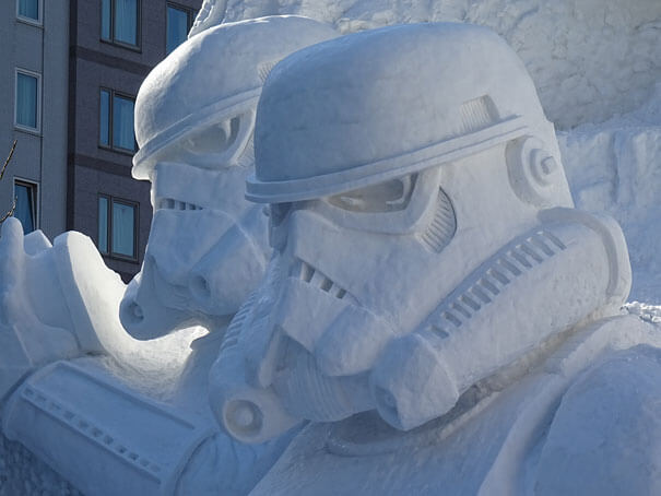 Sculptures sur neige, Star Wars, Sapporo, Japon