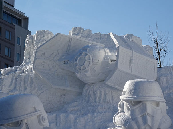 Sculptures sur neige, Star Wars, Sapporo, Japon