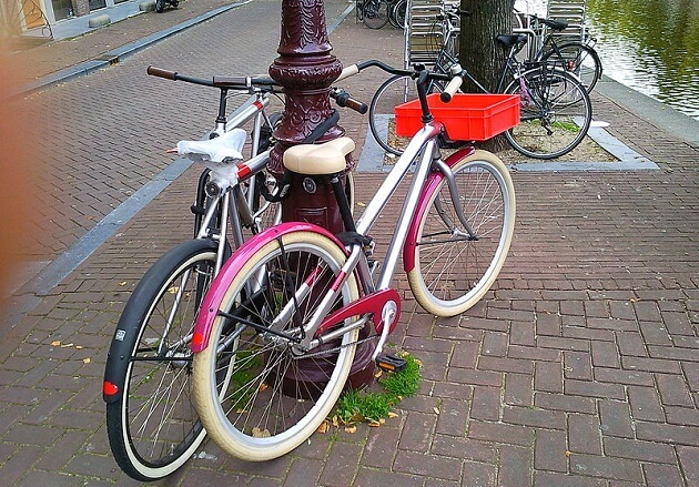Vélos, mal garés, Amsterdam