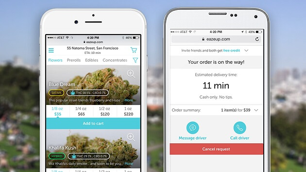 Eaze, startup, cannabis, marijuana, uber