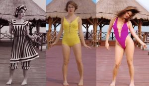 Amanda Cerny, évolution du bikini, temps