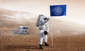 La Terre a son drapeau, celui que nous planterons sur nos conquêtes spatiales Drapeau planète Terre, Oskar Pernefeldt