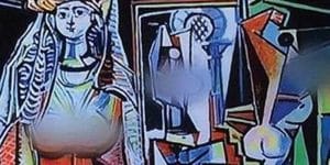 Fox News, Picasso, peinture, floutée, censure