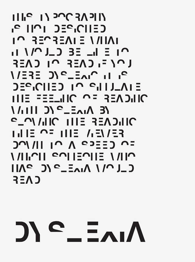 Dyslexie, police, Daniel Britton