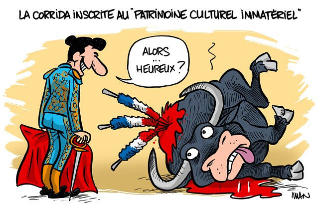Man, corrida, dessin, anti-corrida