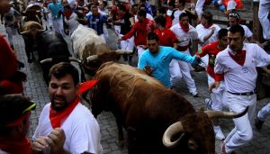 Encierro, San Firmin, Pampelune, taureaux