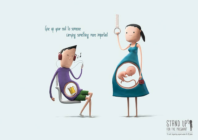 femmes enceintes, transports, levez-vous !