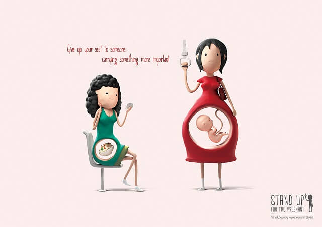 femmes enceintes, transports, levez-vous !