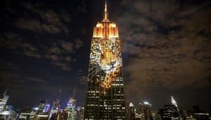 Cecil le lion et d’autres animaux ont illuminé l’Empire State Building animaux en danger, Empire State Building