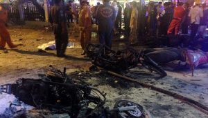 L’explosion d’une bombe frappe le centre de Bangkok attentat à la bombe, Bangkok