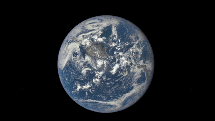 face cachée de la Lune, GIF, Terre