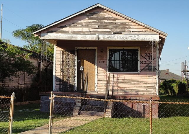 maison abandonée, Katrina
