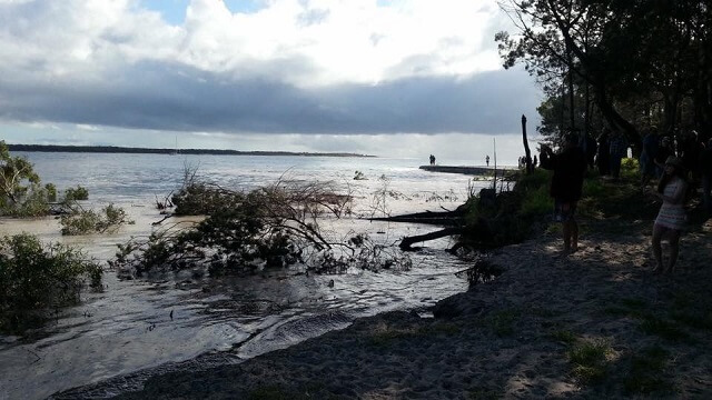 doline, trou, camping, plage, Australie