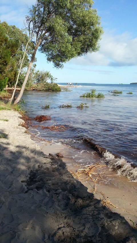doline, trou, camping, plage, Australie