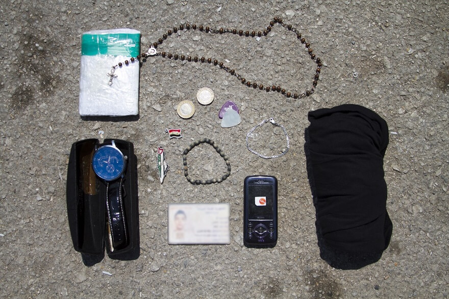 réfugiés, migrants, sac, photos