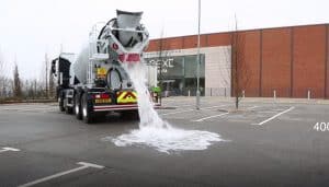 Topmix, le béton capable d’absorber 4000 litres d’eau en 60 secondes Topmix, béton, eau