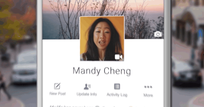 facebook video profil, gif