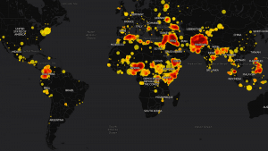 Attaques terroristes de 2001 à 2014 en Time-lapse