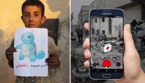Les Syriens surfent sur le phénomène Pokémon Go pour appeler à l’aide Enfants Syrie, Pokémon GO