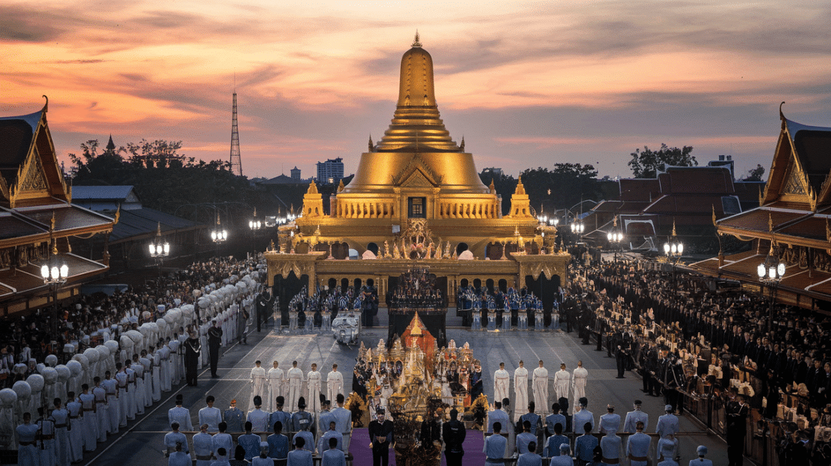 Les Thaïlandais rendent hommage à leur défunt roi Les Thaïlandais rendent hommage à leur défunt roi