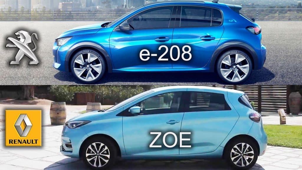 Voiture électrique : le Renault ZOE et la Peugeot e-208 battent des records de vente