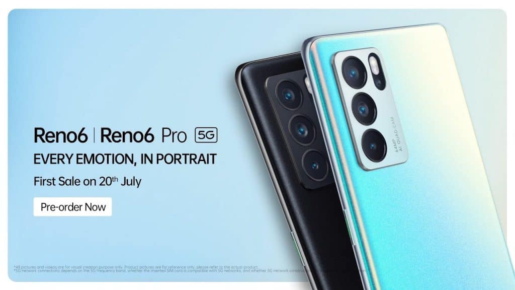 Zoom sur le Oppo Reno 6 Pro 5G