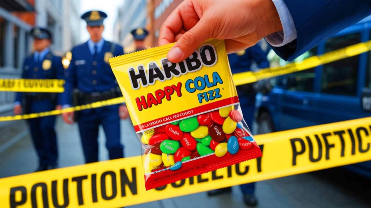 Cannabis dans les bonbons : « Ça me donne la chair de poule » réagit Haribo face à la découverte explosive aux Pays-Bas Illustration de la découverte de cannabis dans des bonbons Haribo aux Pays-Bas.