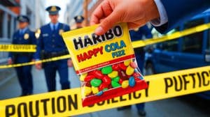 Cannabis dans les bonbons : « Ça me donne la chair de poule » réagit Haribo face à la découverte explosive aux Pays-Bas Illustration de la découverte de cannabis dans des bonbons Haribo aux Pays-Bas.