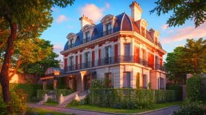 Illustration de la demeure emblématique de Dalida à Montmartre, générée par intelligence artificielle.