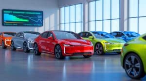 Illustration de la réduction des aides à l'achat de véhicules électriques en France.