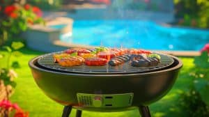 « Des barbecues au charbon sans fumée, c’est possible » : cette innovation divise les puristes et séduit les amateurs de grillades citadines Illustration de l'innovation du barbecue à charbon sans fumée pour une cuisson estivale propre et conviviale.