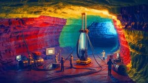 Illustration de la découverte d'une immense réserve d'hydrogène en France et son potentiel révolutionnaire pour l'énergie.