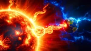 Illustration de l'activité solaire intense capturée par l'Observatoire de la dynamique solaire de la Nasa.