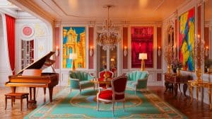 Illustration de l'hôtel particulier de Lenny Kravitz à Paris, alliant luxe et influences culturelles.
