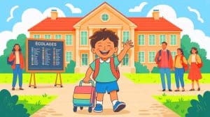 Illustration de l'escroquerie en ligne visant à dévoiler la classe des enfants avant la rentrée scolaire.