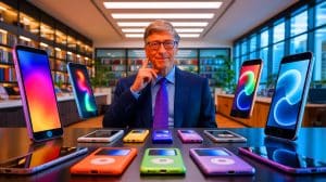 « Bill Gates l’avait vu venir » : il y a 20 ans, il prédisait la chute de l’iPod face aux smartphones, une prophétie visionnaire Illustration de la prédiction de Bill Gates sur la montée des smartphones face à l'iPod. Image réalisée par IA.