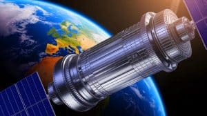 Illustration de satellites radar autonomes chinois en orbite (création par IA, illustration non réaliste). Crédit : Ideogram.