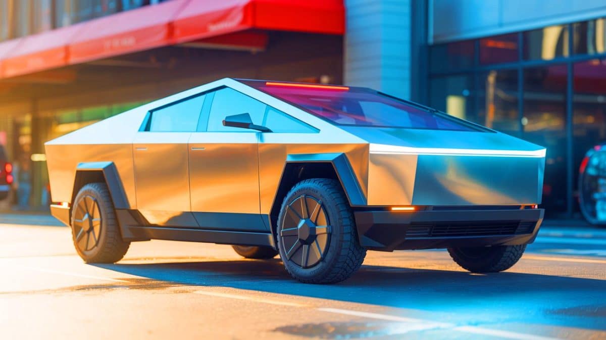 Tesla humiliée : ce propriétaire pensait impressionner mais des enfants disent « même un vélo à 100 euros va plus vite » et le ridiculisent en public Illustration de la dualité du Cybertruck de Tesla entre design futuriste et défis techniques récurrents.