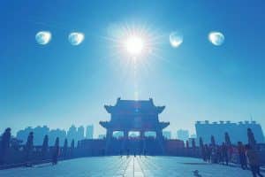 Un phénomène rare observé en Chine : sept soleils alignés intriguent les scientifiques et les habitants