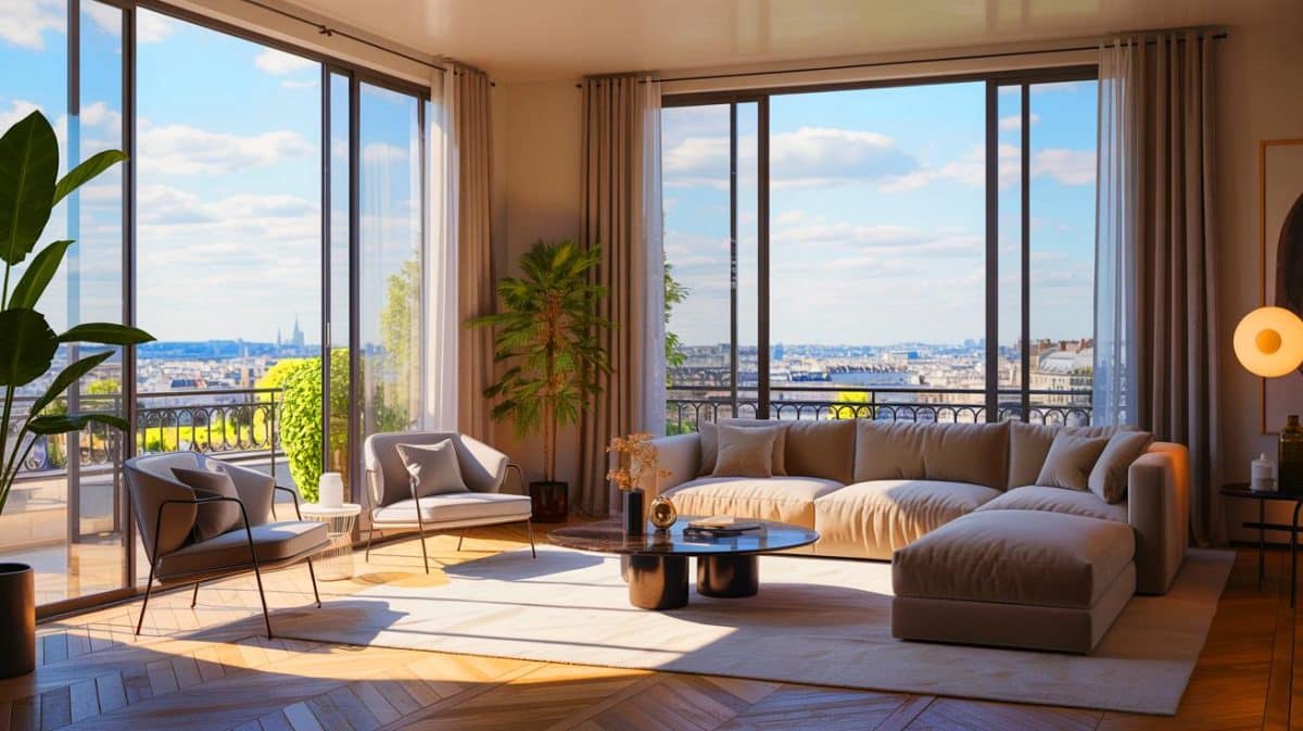 Vaimalama Chaves et son appartement parisien : « Un luxe inouï pour une simple Miss » qui enflamme les débats Illustration de Vaimalama Chaves devant son appartement parisien lumineux.