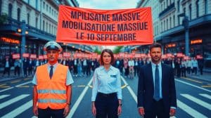 « Voilà toutes les professions qui bloqueront » : la grève du 10 septembre s’annonce massive avec la SNCF, taxis, hôpitaux et écoles Illustration de la mobilisation des différents secteurs professionnels en France face aux mesures économiques annoncées.