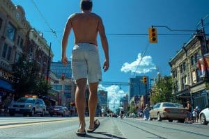 Vous serez surpris de découvrir ce que dit la loi sur se balader torse nu en ville, même en canicule