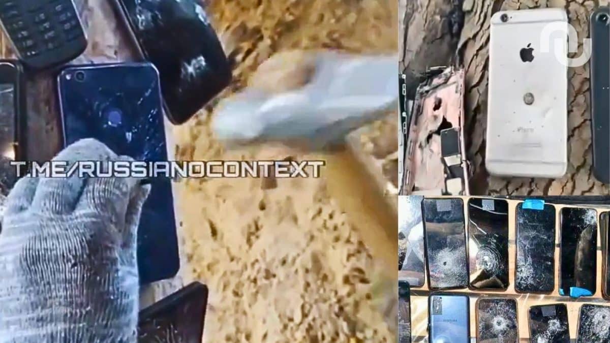 Guerre en Ukraine : cette étrange pratique des soldats russes avec leurs smartphones intrigue les experts militaires Guerre en Ukraine : ces tranchées russes transformées en cimetière à smartphones par des soldats désespérés